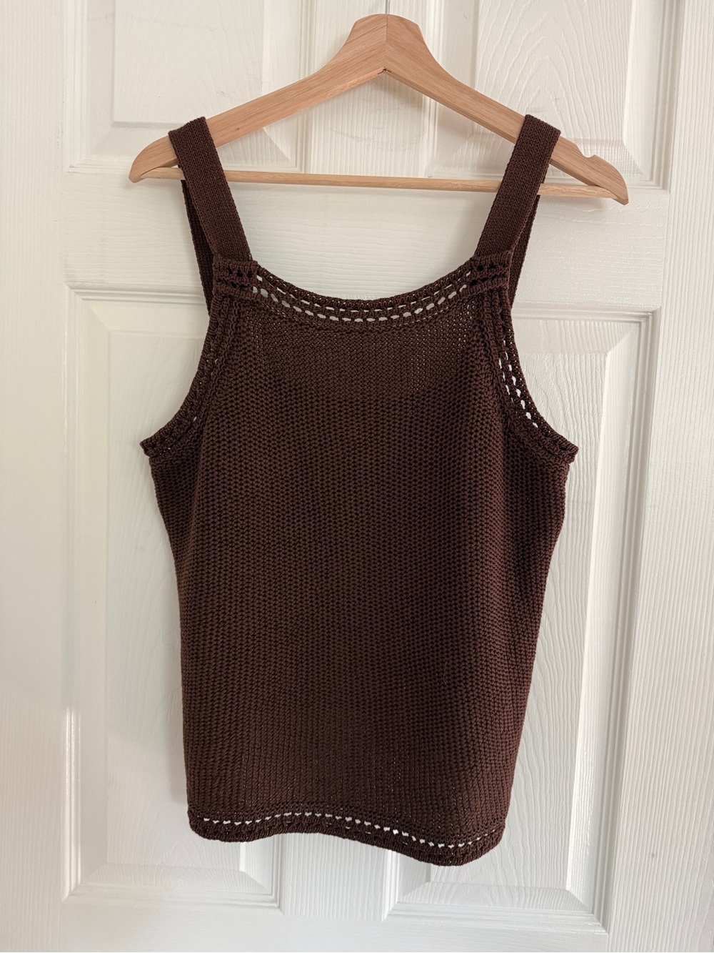 Banana Republic Dark Brown Knit Tank Top